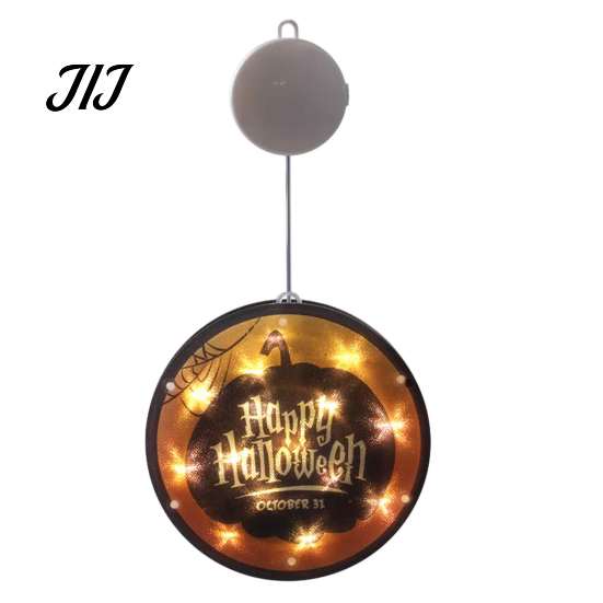 Halloween Gift for Kids Window Decor Light, Battery Powered Ghost Pumpkin Fairy Easy Install Holiday Lighting String Lantern Party, Spooky Hanging