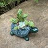 Turtle Succulents Planter Resin Animal Flower Pot Tabletop Decoration Turtle Statue Planter for Garden Home Indoor Outdoor Use