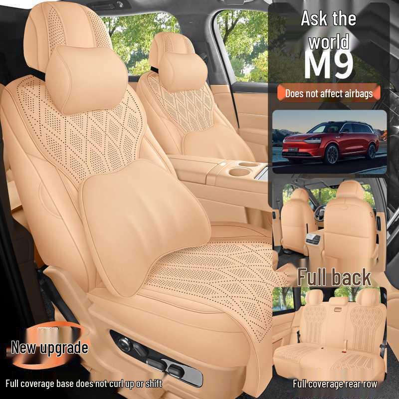 Wenjie M9 Suede Perforated All-Season Seat Cushions
