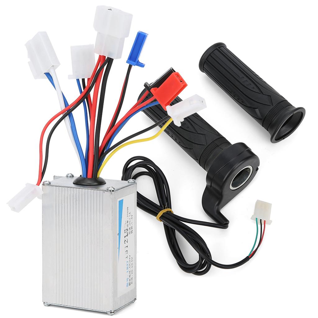 24 В 250 Вт Контроллер щетки Удлиненный кабель Большой палец Дроссельная ручка Руль электрического велосипеда