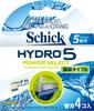 Бритва Schick Hydro 5 Power Select со сменными лезвиями, 5 лезвий (4 шт)