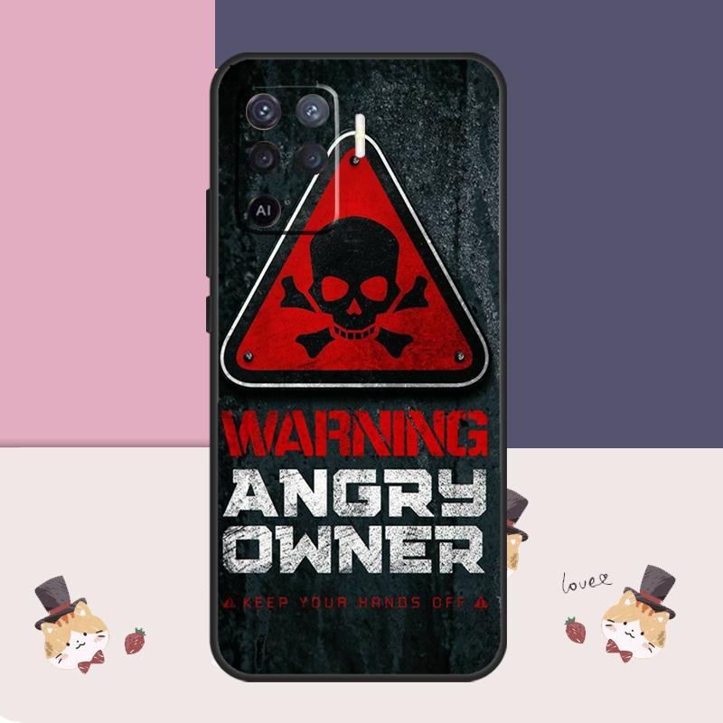 Предупреждение Гнев Опасность Владелец Чехол Для Oppo A38 A58 A78 A98 A54 A74 A94 A18 A57 A17 A77 A80 A60 A40 A96 A76 A16 A15 A5 Pro