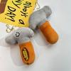 Cute Creative Funny Hammer Plush Doll Stuffed Toy Keychain Pendant Girl Backpack Charm Couple Bag Hanging Ornament