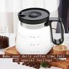 Heat Resistant Glass Coffee Mug 16 Oz with Travel Lid and Straw Leak Resistant and for Coffee Tea and Cold Drinks