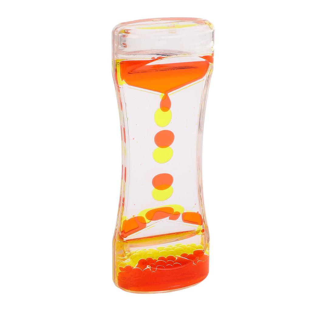 Жидкостный Таймер с Пузырьками Акриловый Расслабляющий Веселый Увлекательный Визуальный Эффект Масляные Песочные Часы Жидкая Сенсорная Игрушка