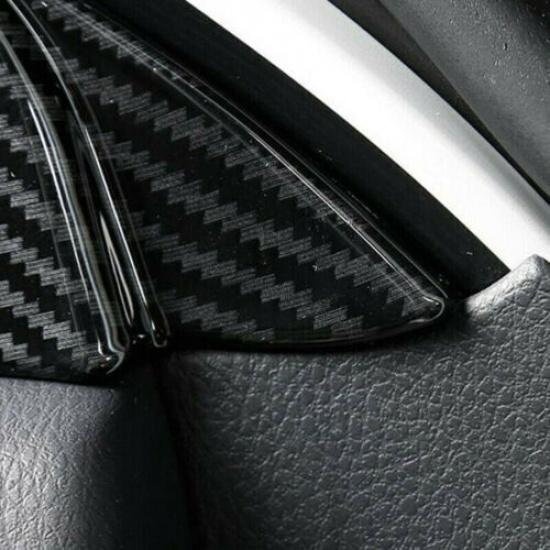 Carbon Fiber For Toyota Camry 2018- A Pillar Front Triangle 2PCS Cover Trim