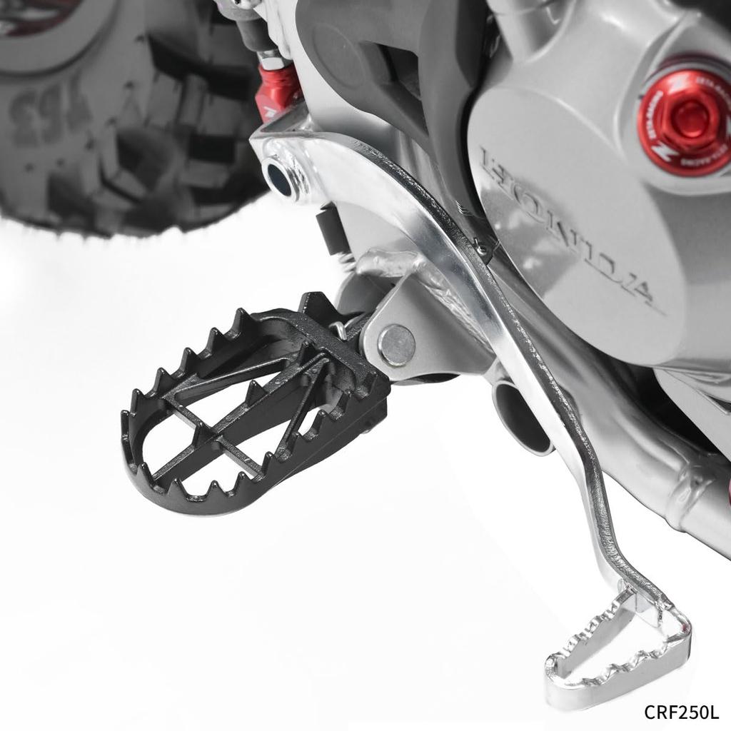 ZETA RACING CRF250L/M/RALLY, CRF1100L Africa Twin, CRF150R, CRF250R/450R, CR125/250…и т.д. Широкие подножки Хромомолибденовая сталь Низкие/Средние Приблизительная ширина спереди и сзади