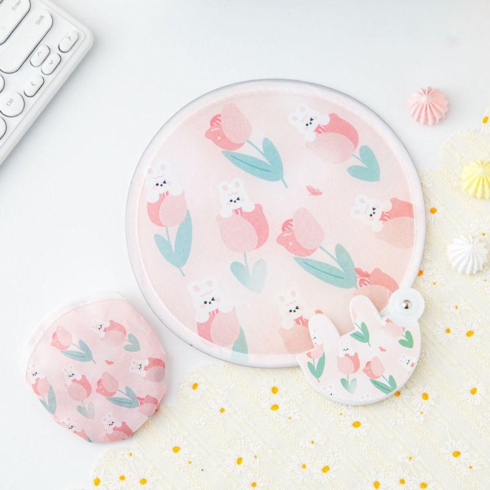 Пляжный газон Ручной веер Детский маленький веер Карманный маленький круглый веер Мини складной веер