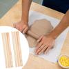 6x Wooden Rolling Pin Guides Measuring Strips Lightweight Baking Ruler Noodles Earthenware