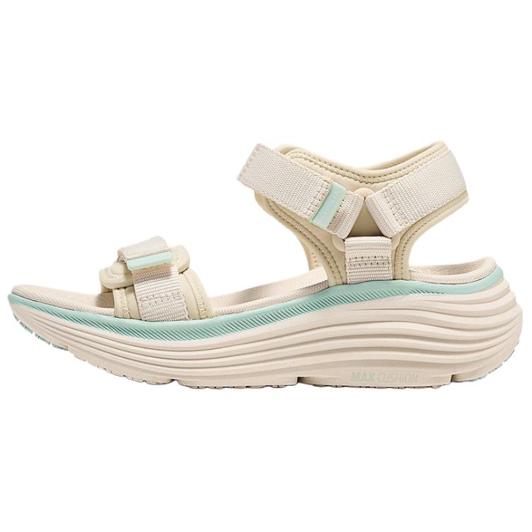 Skechers Максимальная амортизация Ткань Удобные Спортивные Пляжные Сандалии Женские сандалии Натуральный 141755-NAT