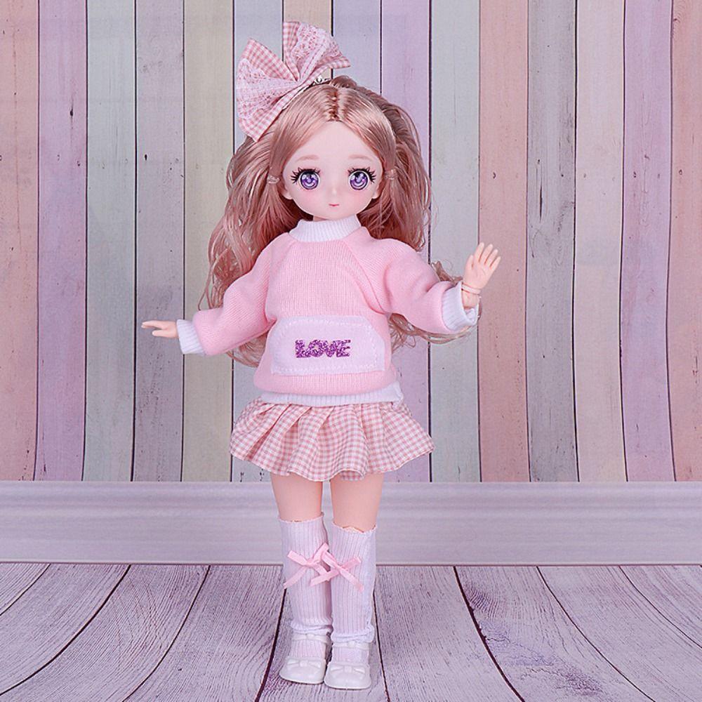 Fashion Doll Princess Dress Cute 1/6 Dress Up Doll DIY Clothes 30cm Dolls Clothes  BJD Doll