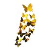 12pcs 3D Butterfly Mirror Wall Stickers Removable DIY Wall Art for Party Wedding Decor Home Decorations Craft Supplies Stickers
