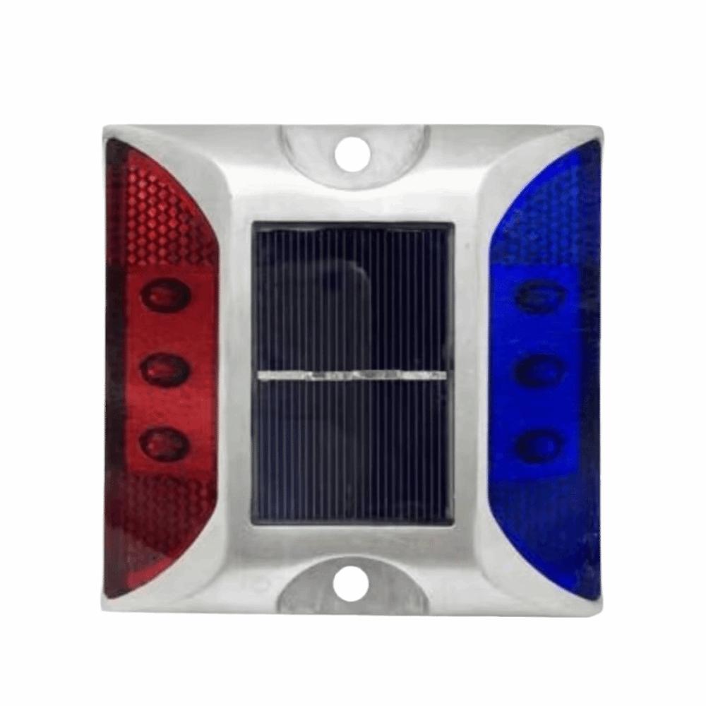 Solar Powered Solar Road Stud Light Outdoor Lighting Portable Traffic Marker Light Durable Square Shape LED Ground Light Highway