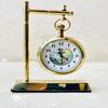 Solid Brass Nautical Hanging Clock: Maritime Home Decor