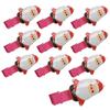 Party Show Christmas Hairpin, Santa, 10 Pieces