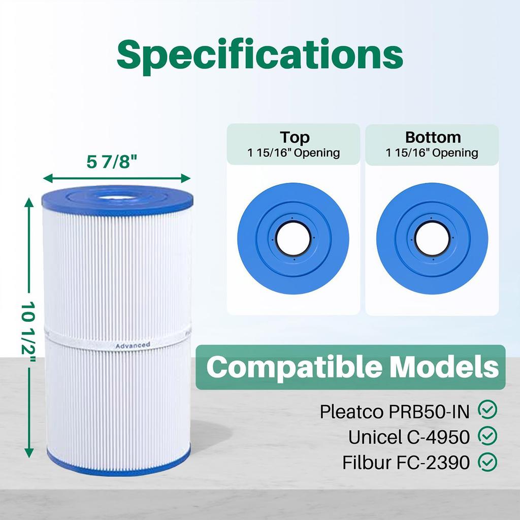 Спа-фильтр для C-6430 Watkins 31489, Pleatco PWK30, Filbur FC-3915, P/ n0969601, Спа-фильтр может заменить
