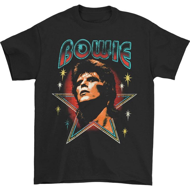 David Bowie Graphic Vintage Unisexs TShirt Unisexs Womens Cotton Y2k Fashion Popular Tee High Quality 2026 Summer T Shirt