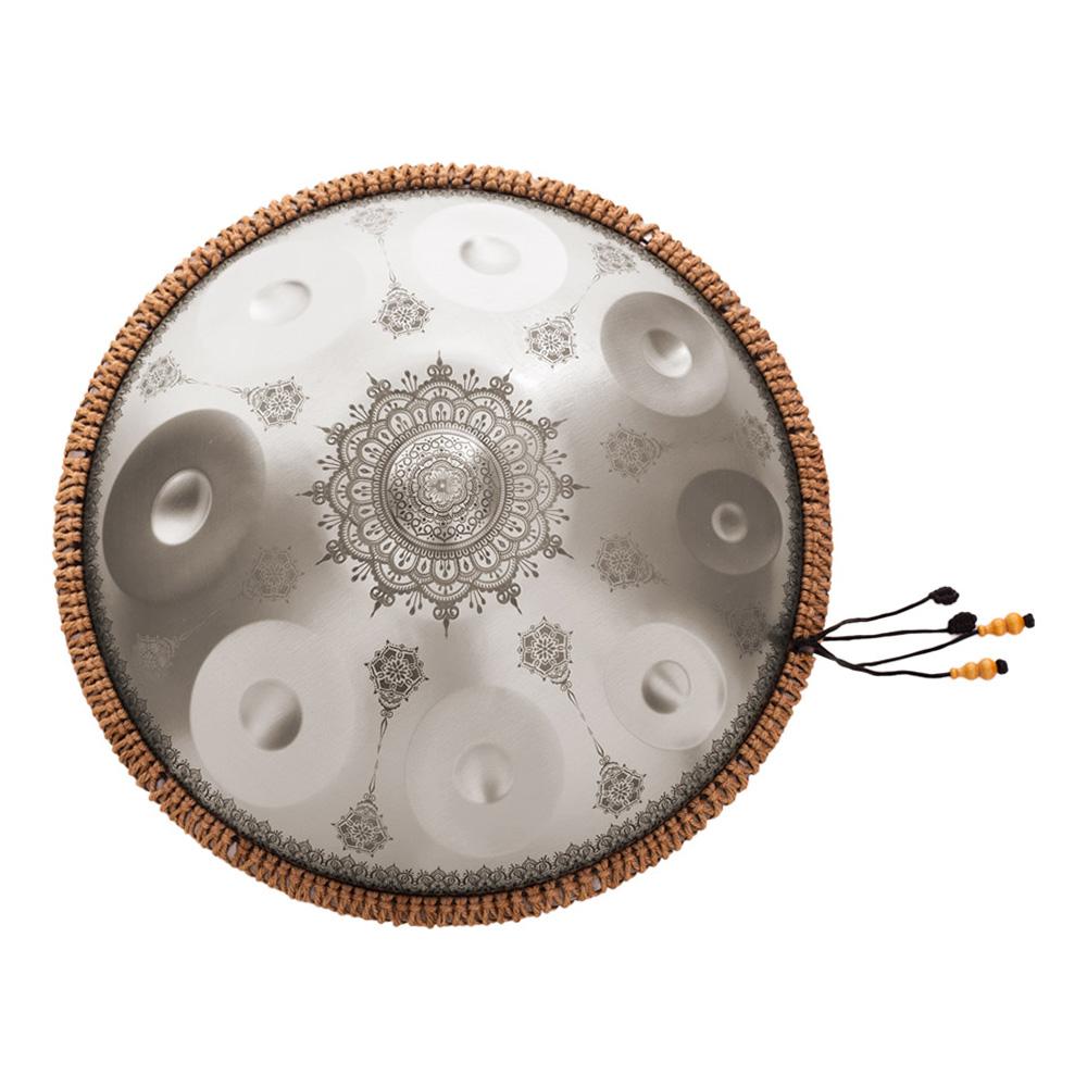 Mini Handpan Steel Hand Drum In C Tone 9 Notes 16 Inches Percussion Instrument Alloy Steel with