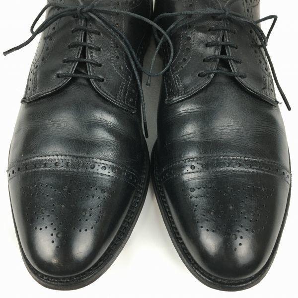 Allen Edmonds Sanford Винтажные туфли с мыском черные размер 9.5D 27.027.5 мужские(ИСПОЛЬЗОВАЛ)