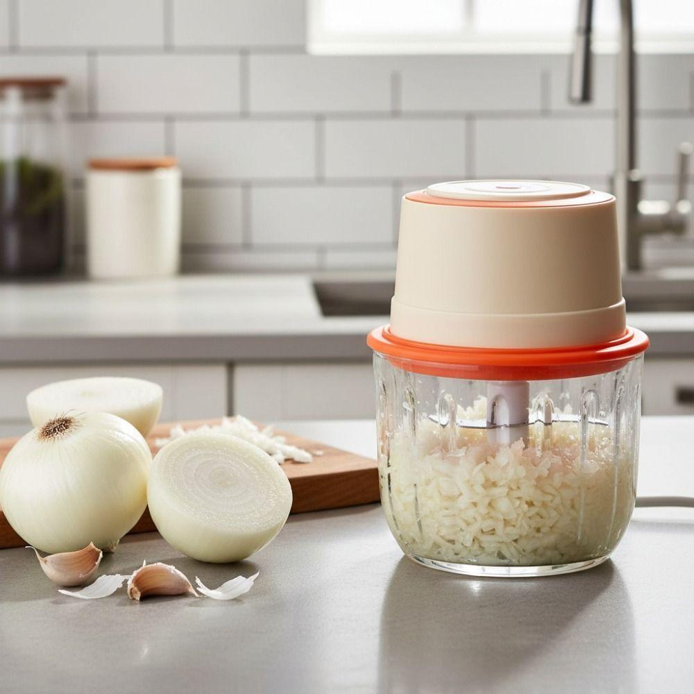350ML Electric Meat Grinder Rechargeable Vegetable Processor Easy To Use Garlic Masher Blender