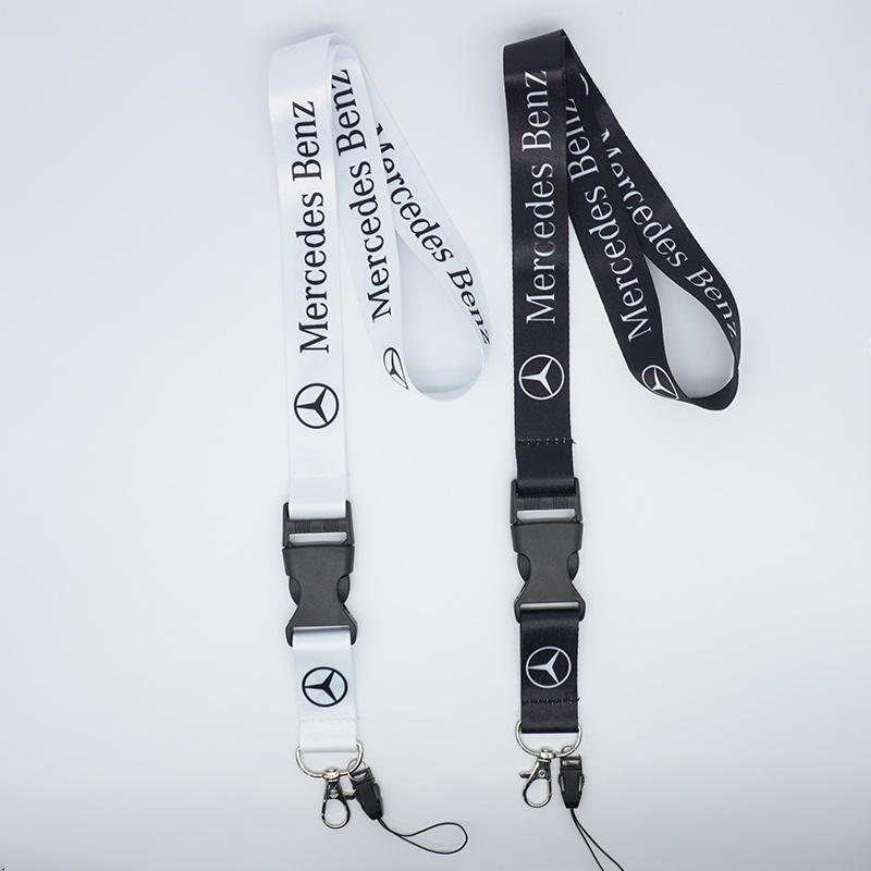JVC4 Card Lanyard Keychain Motorcycle Car Keyring Neck Wear Chain For Mercedes Benz AMG W177 W176 X166 X167 C257 C218 X253 C118 C117