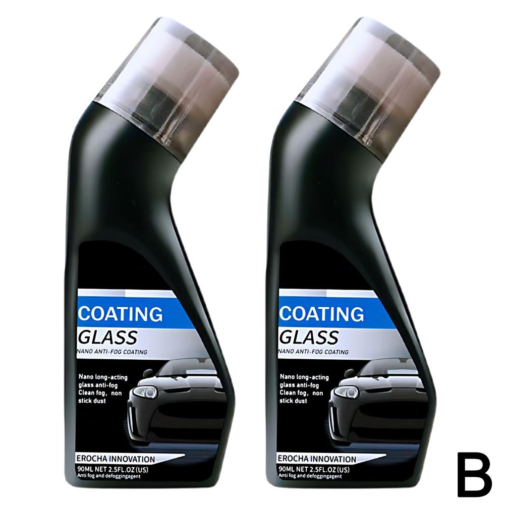 90ml Car Anti-fog Spray Windshield Rearview Mirror Glass Anti Fog Coating Agent Long-lasting Effect Car Care Defogging Products