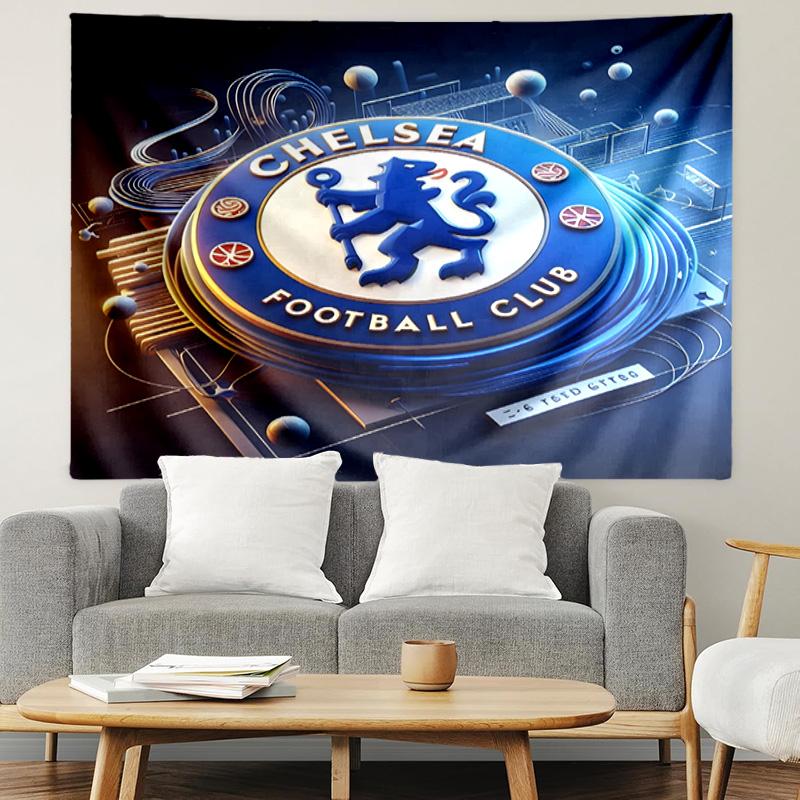 Chelsea F.C Print Tapestry, Lightweight Wall Hanging, for Bedroom, Dorm, Living Room, Home Art Decor - Birthday Christmas Gift for Friends