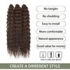 For Twist Crochet Synthetic High-Temp Machine Double Weft 22 Inches 300g 3Pcs/Lot#1B #4 BUG2 Water Wave Extensions Braid