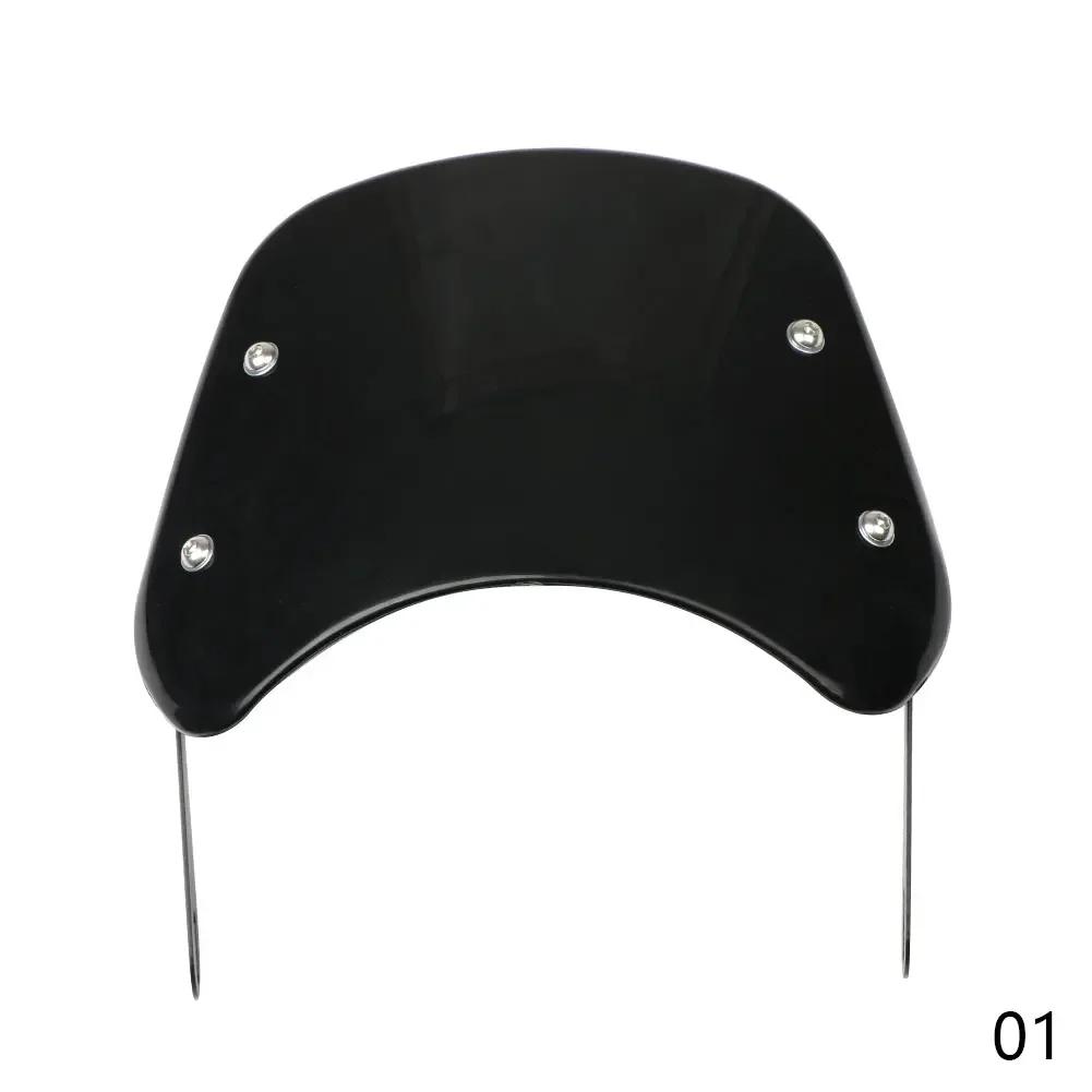 Универсальное черное ветровое стекло для мотоцикла, ветрозащитный дефлектор, обтекатель для Harley Honda Yamaha Kawasaki Suzuki Cafe Racer