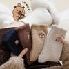 Women Winter Thermal Mink Socks Cartoon Capybara Print Soft Warm Fleece Comfortable Plush Socks Kawaii Sleep Floor Mid Tube Sock