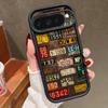 Ретро номерной знак TPU чехол для Google Pixel 10 8 7 Pro Pixel 10 9 Pro XL Ударопрочный силиконовый чехол для Google Pixel 9A 7A 8A