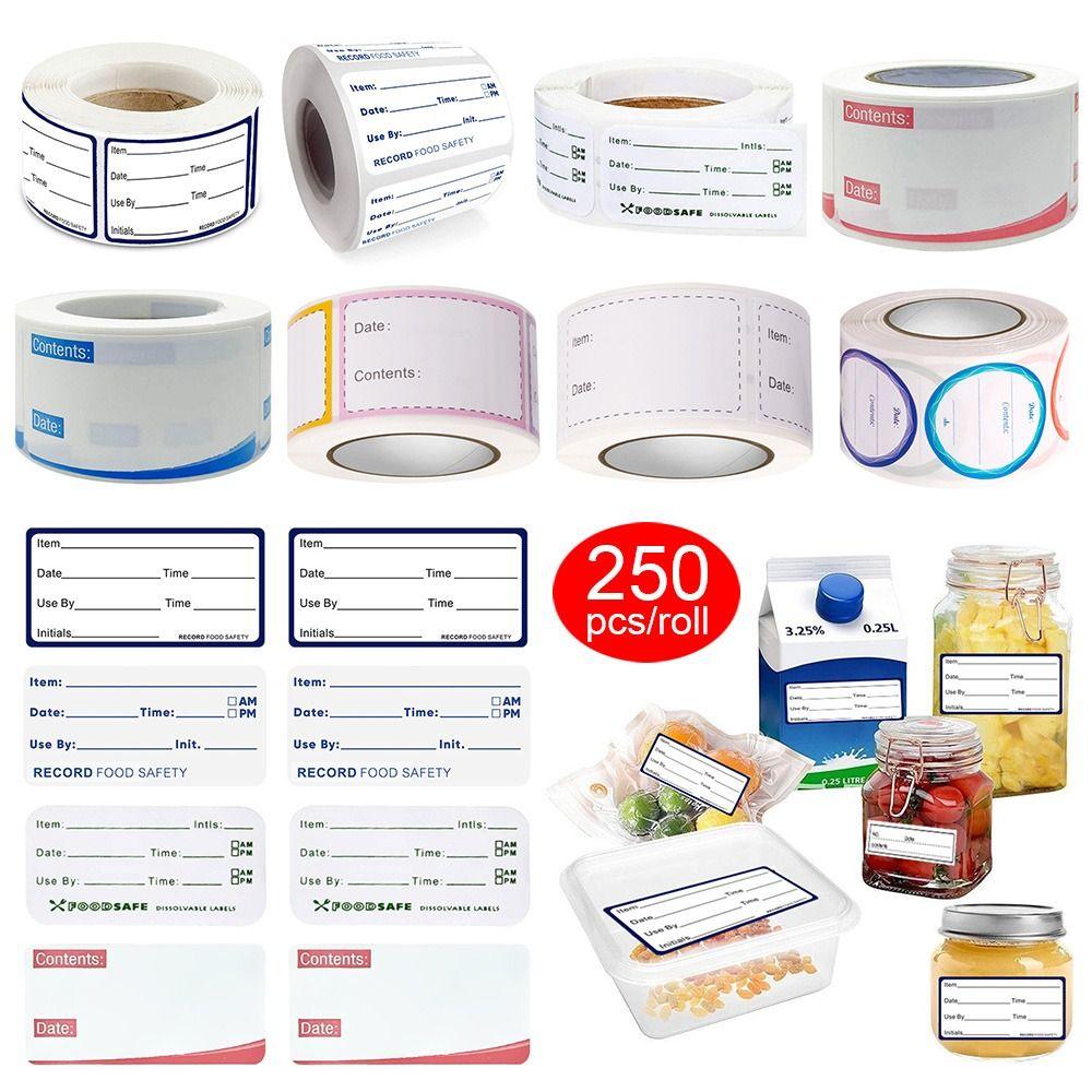Food Freezer Self Adhesive Food Stickers Food Storage Label Kitchen Sticker Date Content Label