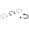 For Women Circular Stud Earrings Ball Hoop C Shape Body Piercing Jewelry Nose Rings Lip Rings