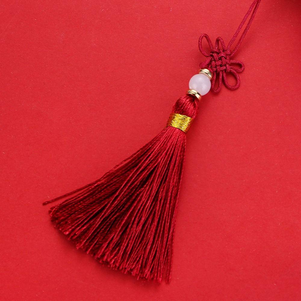 Мешочек на шнурке с разноцветной кисточкой, женский, для украшений, в китайском стиле, для хранения, пустой саше, кошелек-мешочек