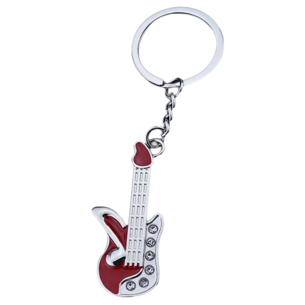Стильный брелок в форме музыкального инструмента, легкий и прочный металлический, идеально подходит для любителей музыки и законодателей моды