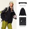 Camel Unisex Outdoor Hardshell Hooded Jacket M35CA6B084