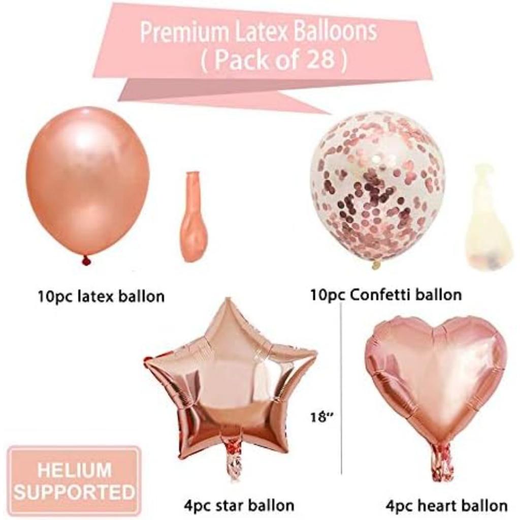 28 шт. шаров, украшения для вечеринки в честь Дня рождения, конфетти, 18 дюймов, фольгированные шары в форме звезд и сердец, украшения для свадьбы, гелиевые шары для вечеринки по случаю рождения ребенка для девочек и мальчиков