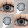 Eyeshare 1 Pair Green Contact Lenses for Eyes Beauty Pupils Lenses Eye 14.2mm Yearly Use Fashion Blue Colored Contacts Lenses Green