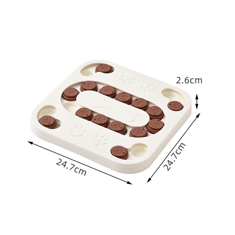 Cross-Border Pet Puzzle & Slow Feeder Bowl: Slow Eating Toy for Dogs & Cats, Snack Dispenser, Boredom Relief