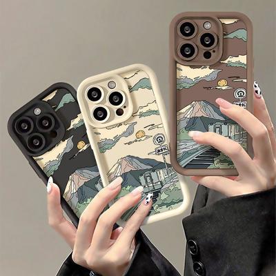 Силиконовые мягкие чехлы для телефонов Art Landscape Design для iPhone 16 15 11, чехол для iPhone 13 12 14 15 Pro Max XS Max X XR 7 8 Plus SE 2022, модный женский чехол