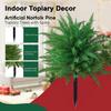 Искусственный топиарий из сосны Реалистичные искусственные сосновые кусты Искусственная зелень с шипами Рождественский топиарий для дома В помещении Передняя веранда Наружный декор