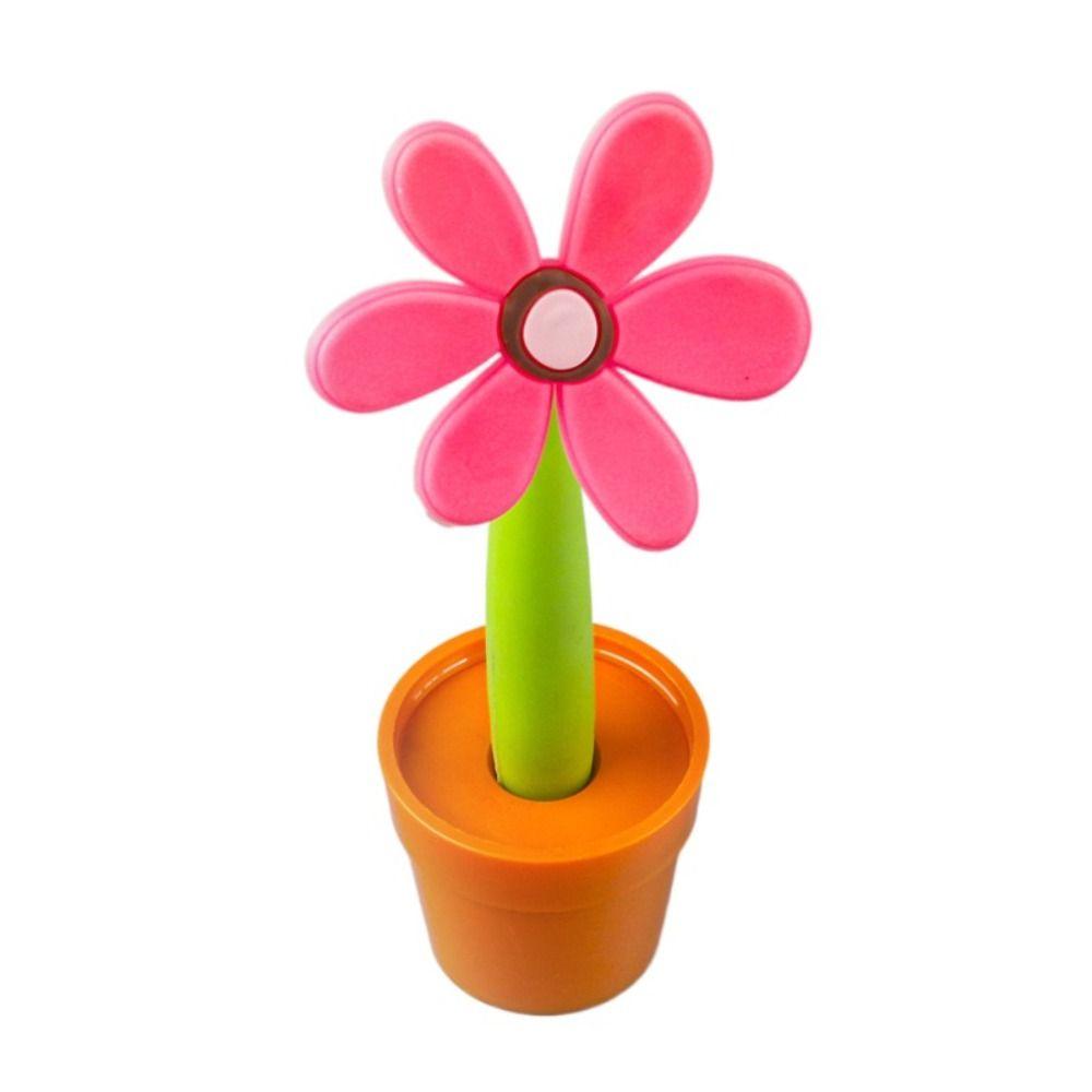 Plastic Writing Signing Pen Cartoon Sunflower Ballpoint Pen New Ballpoint Pen