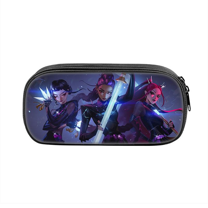 New product Huntrix Kpop printed peripheral pencil case Witch Hunter group primary and secondary school students pencil pencil case