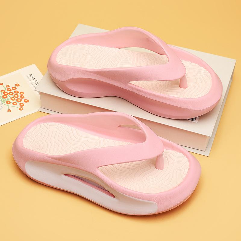 Flip-flops Women's Summer Wear Non-slip Thick-bottomed Beach Slippers Women's Home Indoor Fashion Casual Sandals