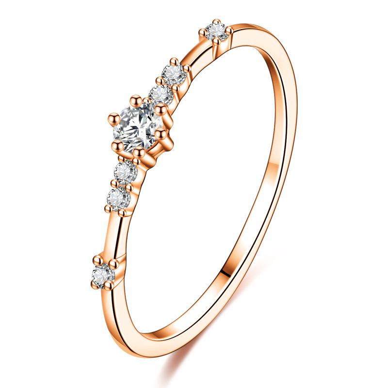 Классическое кольцо Lindon из медного сплава с цирконием, женские ювелирные изделия, свадебный подарок для вечеринки