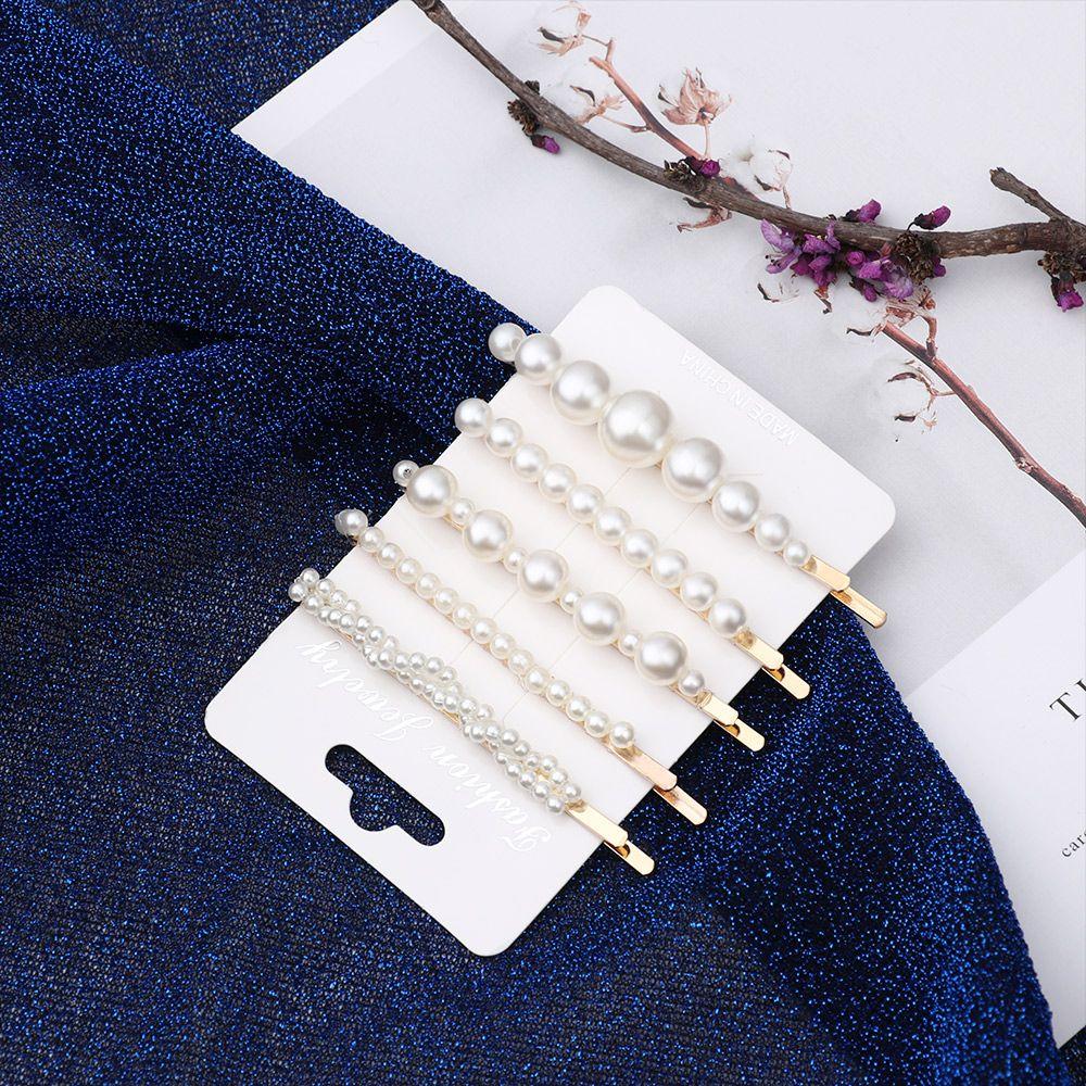 Ювелирные изделия Металлические модные жемчужные цветочные шпильки для волос Кристаллические заколки для волос Винтажные заколки Головные уборы Ювелирные изделия