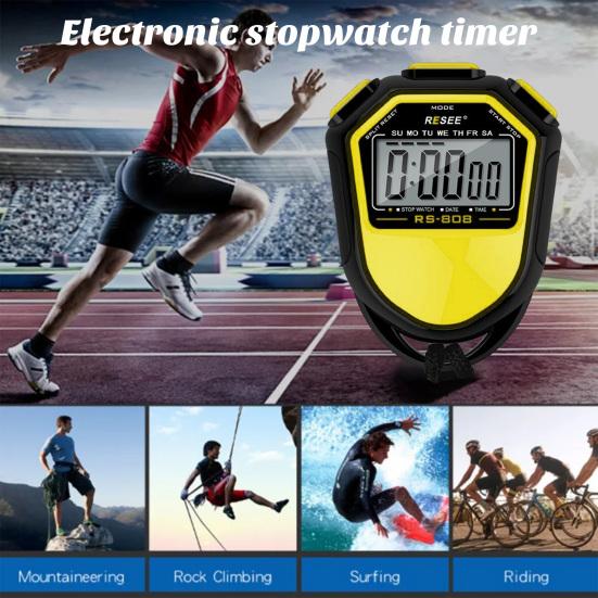Stopwatch Timer Lightweight Waterproof Digital Display Timer for Sports Coaches Swimming Running Training