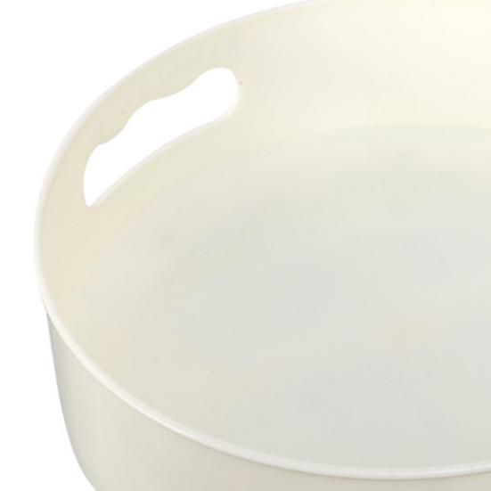 Отличная кухонная тарелка для хранения большой емкости из полипропилена, стабильный многоразовый вращающийся лоток для хранения