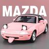 1/24 Mazda MX5 Модель легкосплавного автомобиля Звук и свет Инерционный механизм Детская игрушка Коллекционные предметы Подарок на день рождения