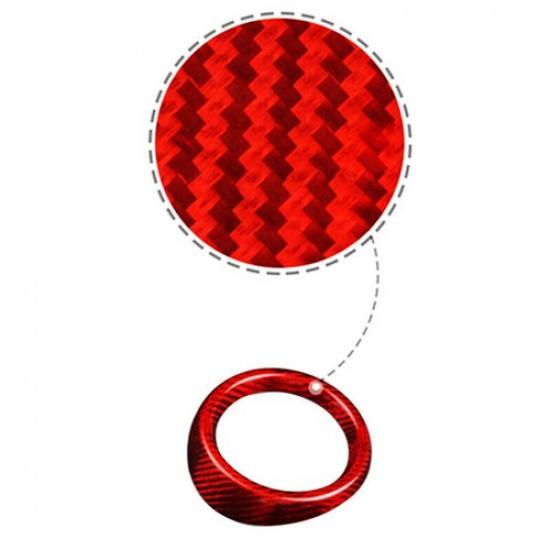 Real Red Carbon Fiber Air Vent Outlet Cover Trim Fits 2016- Chevrolet Camaro